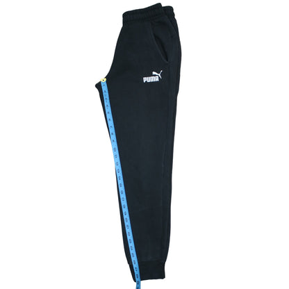 Puma Men's Black Small Regular Fit Fleece Sweatpants