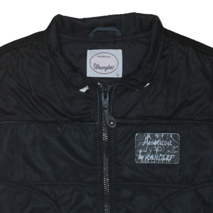 Wrangler Men's Black L Padded Waistcoat Bodywarmer Vest