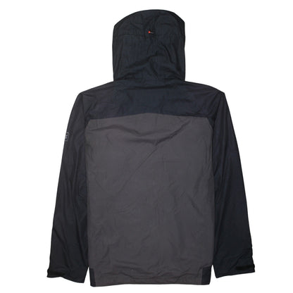 Jack Wolfskin Men's Black L Waterproof Hooded Rain Jacket Size L
