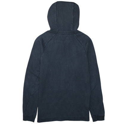 Nike Men Black Small Pullover Hoodie Fleece High Neck Logo Sportswear