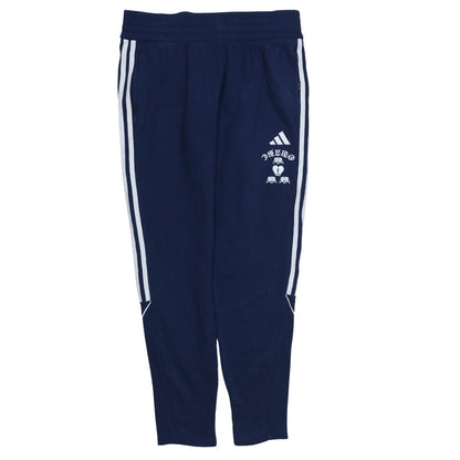 adidas Womens Blue Jogger Trousers Size M Elastic Waist Fleece