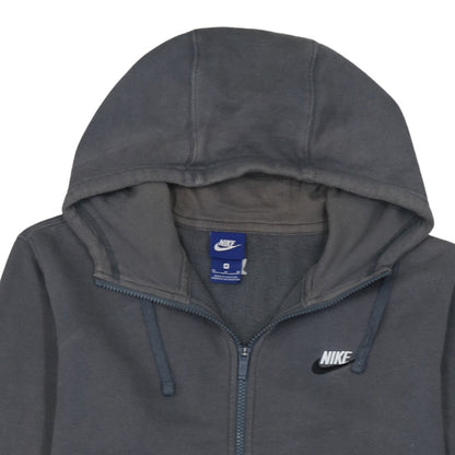 Nike Men's Grey Full Zip Hoodie Size M Fleece Sportswear