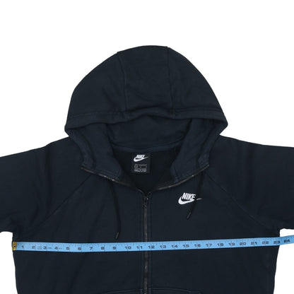 Nike Men's Black Full Zip Hoodie L Sportswear Cotton Sweatshirt