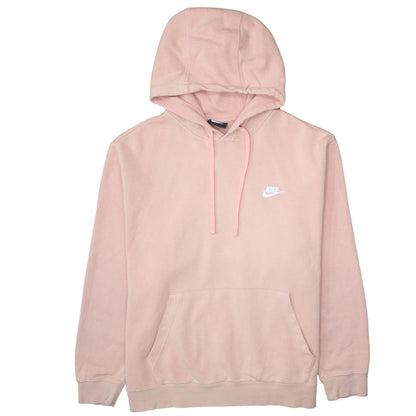 Nike Womens Pink Pullover Hoodie XL Cotton Blend Casual Sweatshirt