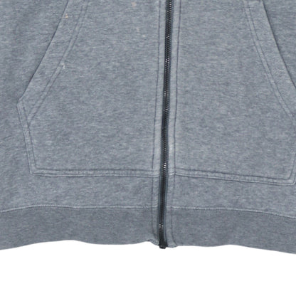 Nike Men's Grey Full Zip Hoodie M Regular Fit