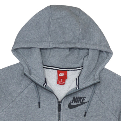 Nike Men's Grey Full Zip Hoodie M Regular Fit