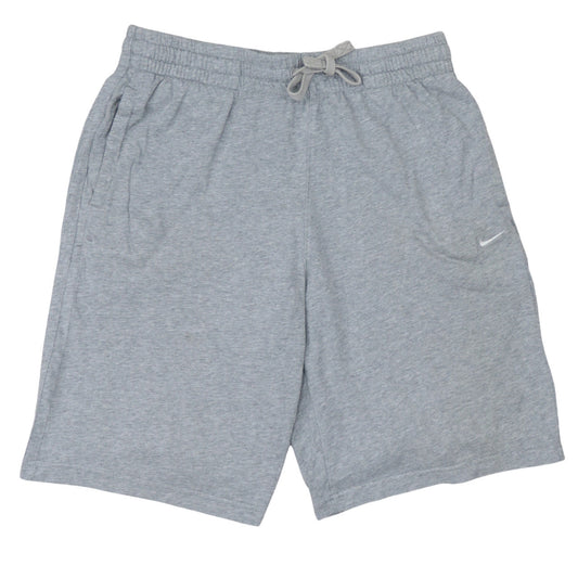 Nike Men's Grey Athletic Sweat Shorts Size L Drawstring Cotton