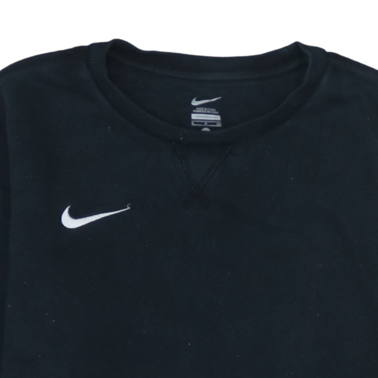 Nike Men's Black Crew Neck Pullover Sweatshirt Size S