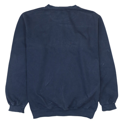 Timberland Men's Blue Logo Pullover Sweatshirt M Outdoor Fleece