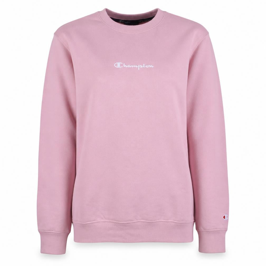 Champion Womens Pink Small Pullover Sweatshirt Classic Crew Neck
