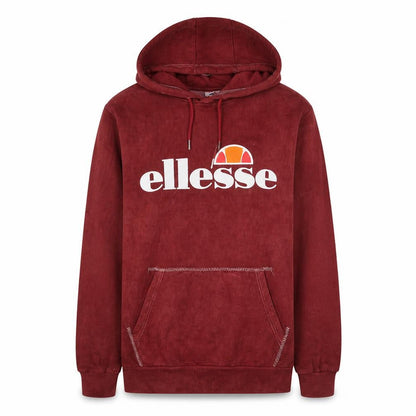 Ellesse Womens Burgundy Pullover Hoodie UK 10 Logo Sweatshirt