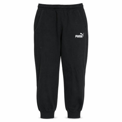 Puma Men Black Medium Sweatpants Regular Fit Logo Tapered