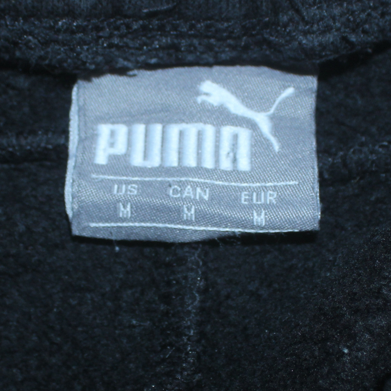 Puma Men Black Medium Sweatpants Regular Fit Logo Tapered