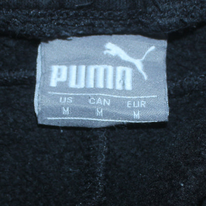 Puma Men Black Medium Sweatpants Regular Fit Logo Tapered