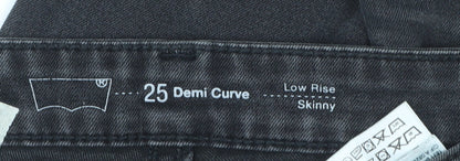 Levi's Women Black Low Rise Skinny Jeans Size 25
