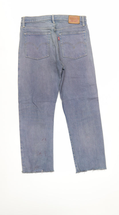 Levi's Women's Blue Straight Leg High Rise Jeans Size 29