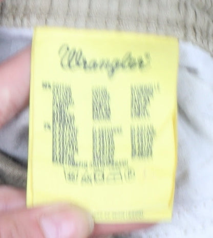 Wrangler Men Beige Texas Stretch Corduroy Chino Trousers W33 L34