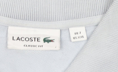 Lacoste Men's Blue Classic Fit Cotton Polo Shirt 2XL
