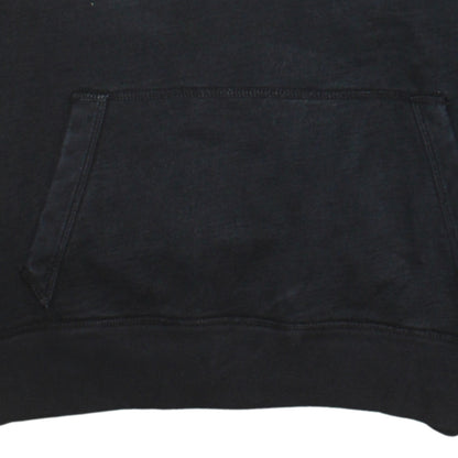 GAP Mens Black Pullover Hoodie Small Logo Cotton Classic Fit