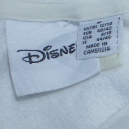 Disney Primark Women White Stitch Sweatshirt Medium 12/14 Relaxed Fit