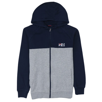 Fila Teens Blue Grey Full Zip Hoodie 164cm Regular Fit