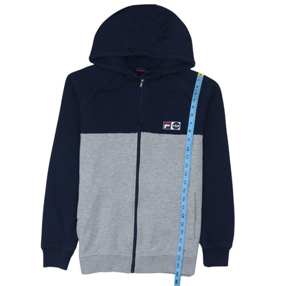 Fila Teens Blue Grey Full Zip Hoodie 164cm Regular Fit