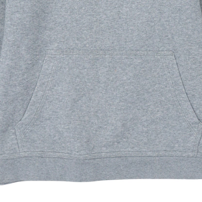 Nike Boys Grey XL Pullover Hoodie with Logo Print - Cotton Blend