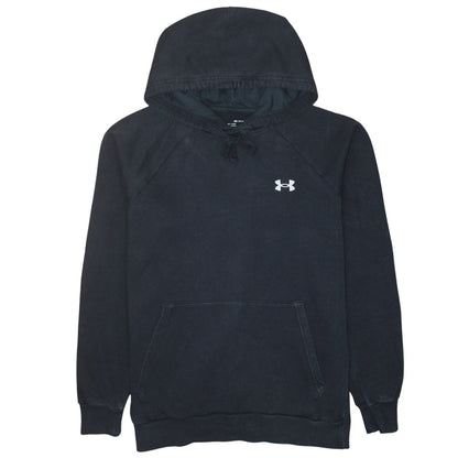 Under Armour Boys Black Small Pullover Hoodie Fleece Cotton Blend