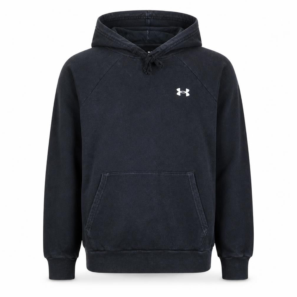 Under Armour Boys Black Small Pullover Hoodie Fleece Cotton Blend