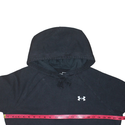 Under Armour Boys Black Small Pullover Hoodie Fleece Cotton Blend