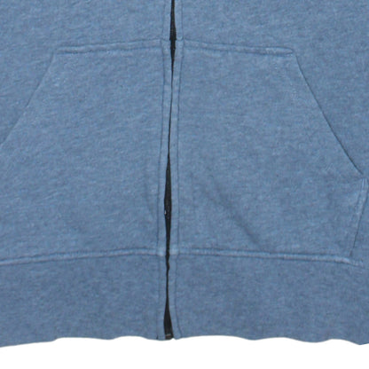 Vans Men's Blue Full Zip Hoodie Medium Cotton Blend Casual Streetwear