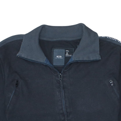 G-Star Men's Black 2XL Full Zip Collared Sweatshirt