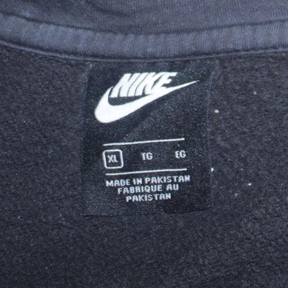 Nike Men’s Black XL Full Zip Hoodie Just Do It Graphic Hooded Sweatshirt