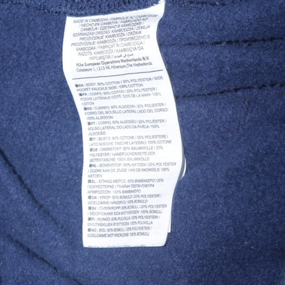 Nike Men Blue Jogger Trousers M Elastic Waist Colourblock Sweatpants