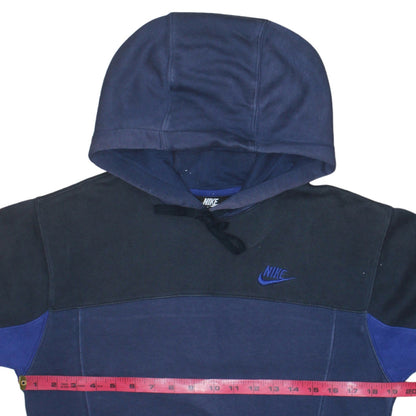 Nike Men's Blue Colour Block Pullover Hoodie XS
