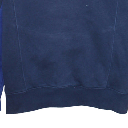 Nike Men's Blue Colour Block Pullover Hoodie XS