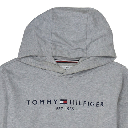 Tommy Hilfiger Women Grey Pullover Hoodie 100% Cotton Size M