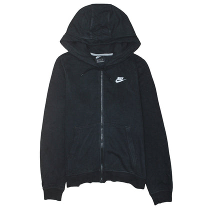 Nike Men's Black Full Zip Hoodie Size M Fleece Hooded Sweatshirt