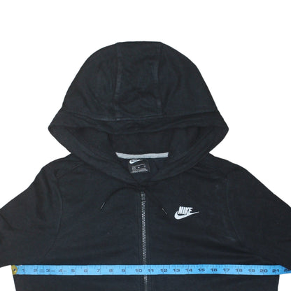 Nike Men's Black Full Zip Hoodie Size M Fleece Hooded Sweatshirt