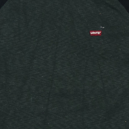 Levi's Men's Green Pullover Hoodie Size S Long Sleeve