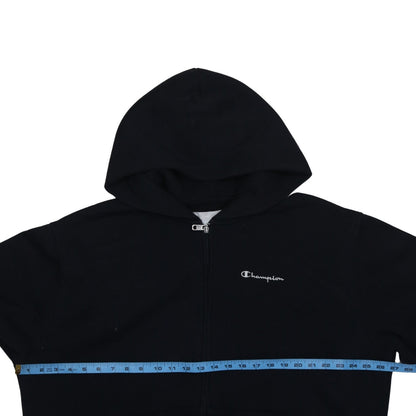 Champion Men’s Black Full Zip Hoodie XL Regular Fit Fleece