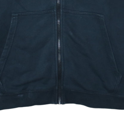 Nike Men's Black Full Zip Hoodie L Cotton Blend Sportswear