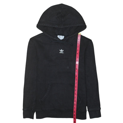 Adidas Womens Black Size 8 Pullover Hoodie Sweatshirt