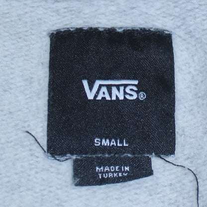 Vans Men's Grey Small Pullover Hoodie with Logo Graphic