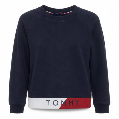 Tommy Hilfiger Womens Navy Crew Neck Pullover Sweatshirt Size S