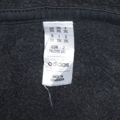 Adidas Mens Black 2XL Pullover Hoodie Sports Style