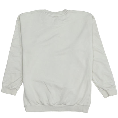 Adidas Women Beige Crew Neck Pullover Sweatshirt Size 10