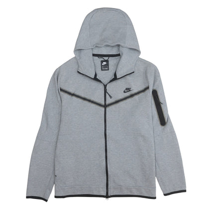 Nike Mens Grey Full Zip Hoodie XL Regular Fit