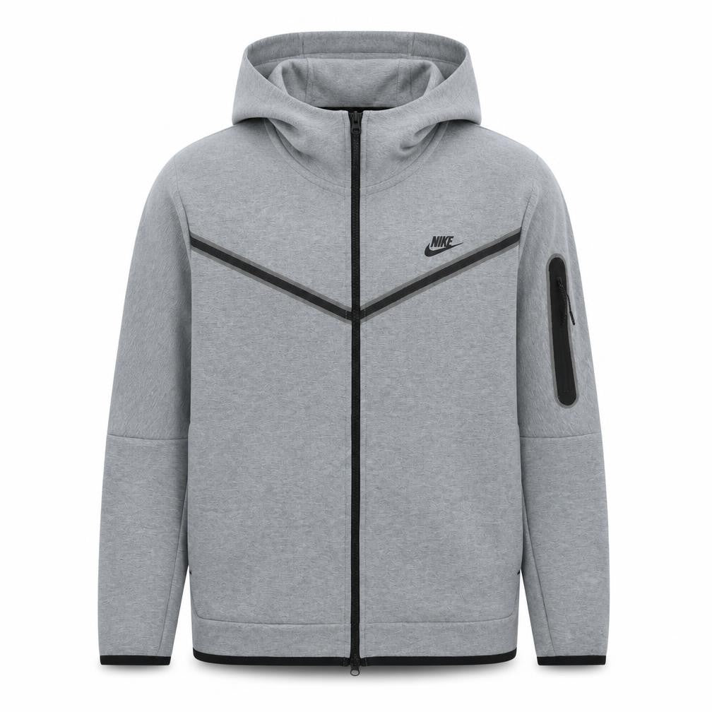 Nike Mens Grey Full Zip Hoodie XL Regular Fit