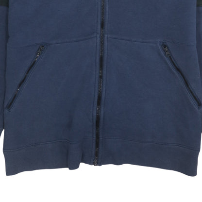 Nike Air Men's Blue Full Zip Hoodie Size M Cotton Blend